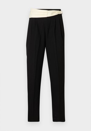 MAGNUS PANT - Hlače - black/ivory