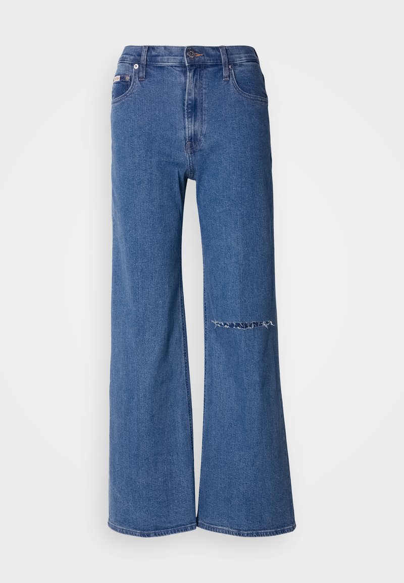 Calvin Klein Jeans Wide leg blauw denim/bluedenim Calvin Klein Jeans Wide leg blauw denim/bluedenim