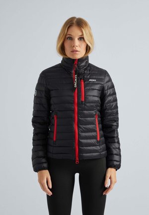 SATEL1TE FUNNEL - Down jacket - black red