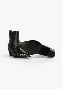 Scalpers Bottines de cowboy / motard - black