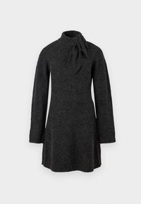 VERONA SCARF - Svetríkové šaty - grey
