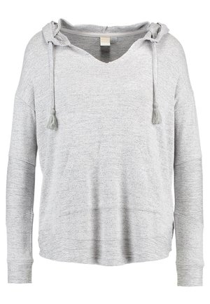 Sweat à capuche - mottled light grey