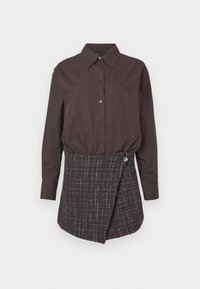 RIBROWN 2-IN-1 - Zavinovacia sukňa - marron