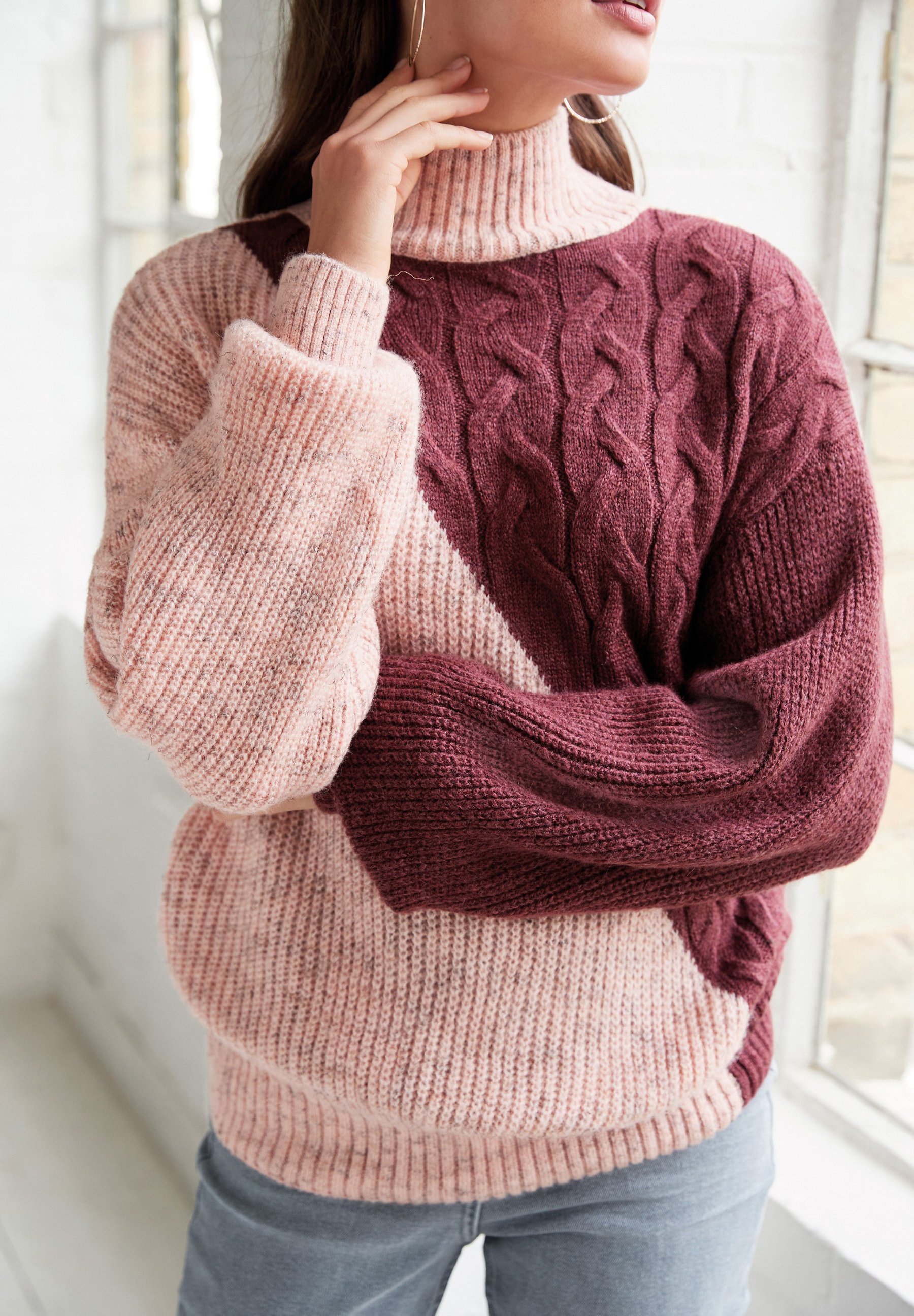 Next CABLE BLOCKED - Jumper - purple 