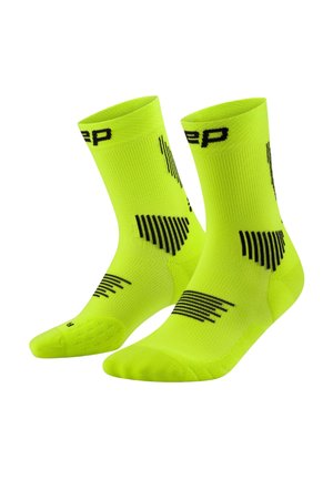 RUN COMPRESSION MID CUT 5.0 - Sportsocken - lime black