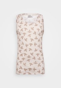 ANGLO ORB PRINT VEST - Caraco - beige