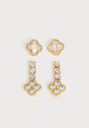 ALDO, MATILDE 2 PACK - Pendientes - gold-coloured/transparent
