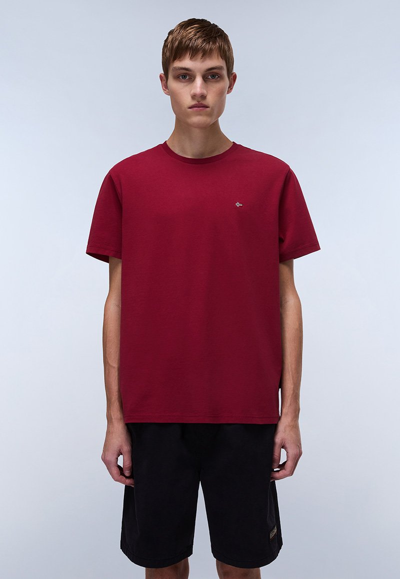 Napapijri SALIS SS SUM - T-shirt Basique - Green Urban/vert Foncé