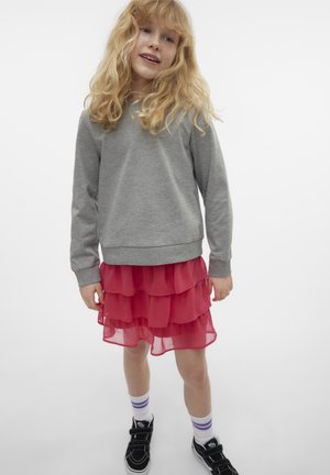 VERO MODA Girl Sweater - light grey melange