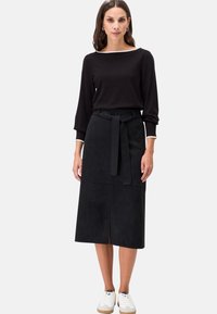zero A-vonalú szoknya - black beauty