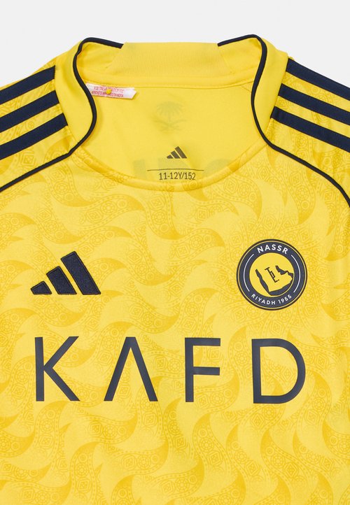 adidas AL NASSR HOME REPLICA KIDS - Print T-shirt - impact yellow/night indigo — photo 3