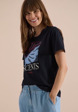 Cecil, T-SHIRT MIT RUNDHALS UND FRONTPRINT - T-shirt imprimé - universal blue