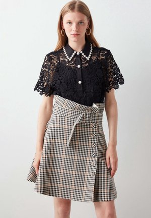PLAID PATTERN FLARED - Wikkelrok - l.brown