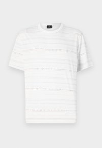 CASUAL FIT STRIPE - Print T-shirt - white