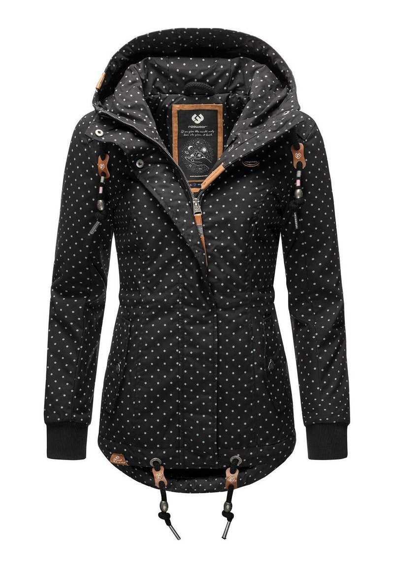 Ragwear YM-DANKA DOTS - Ziemas mētelis - black