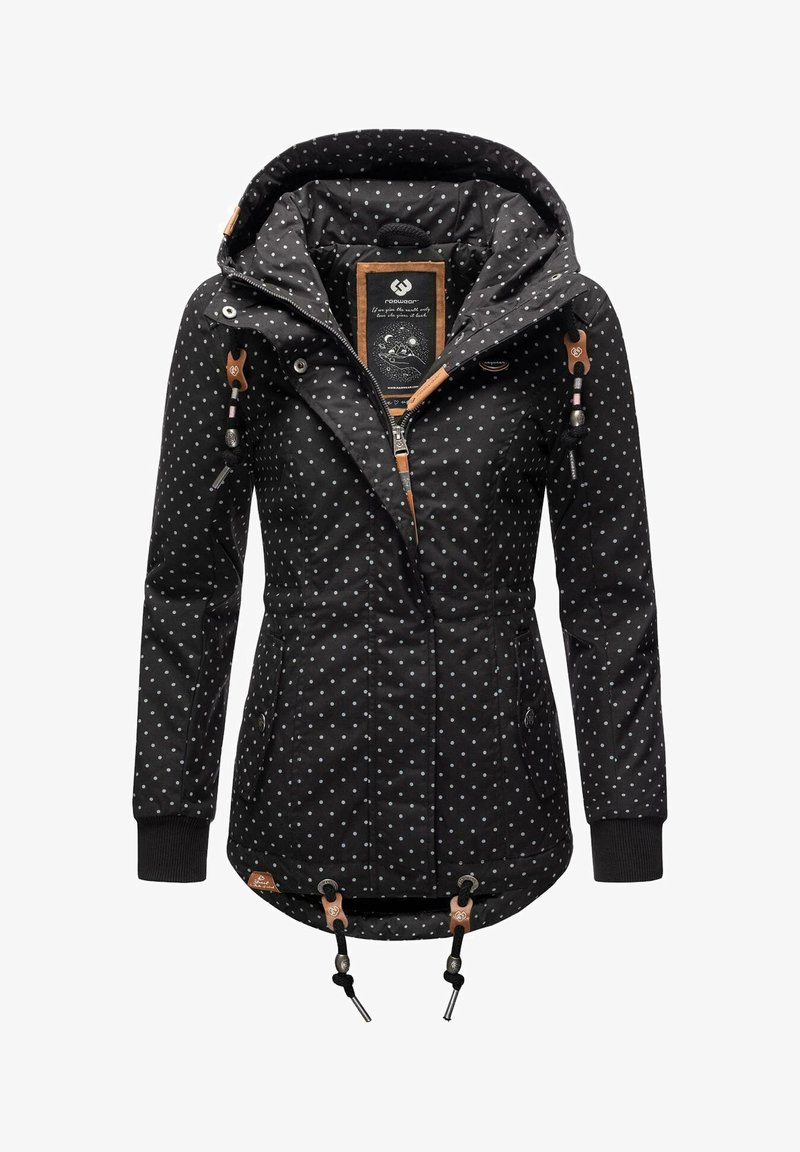 Ragwear YM-DANKA DOTS - Abrigo de invierno - black