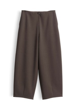 someday., MID RISE MELANGE BARREL - Stoffhose - taupewood melange