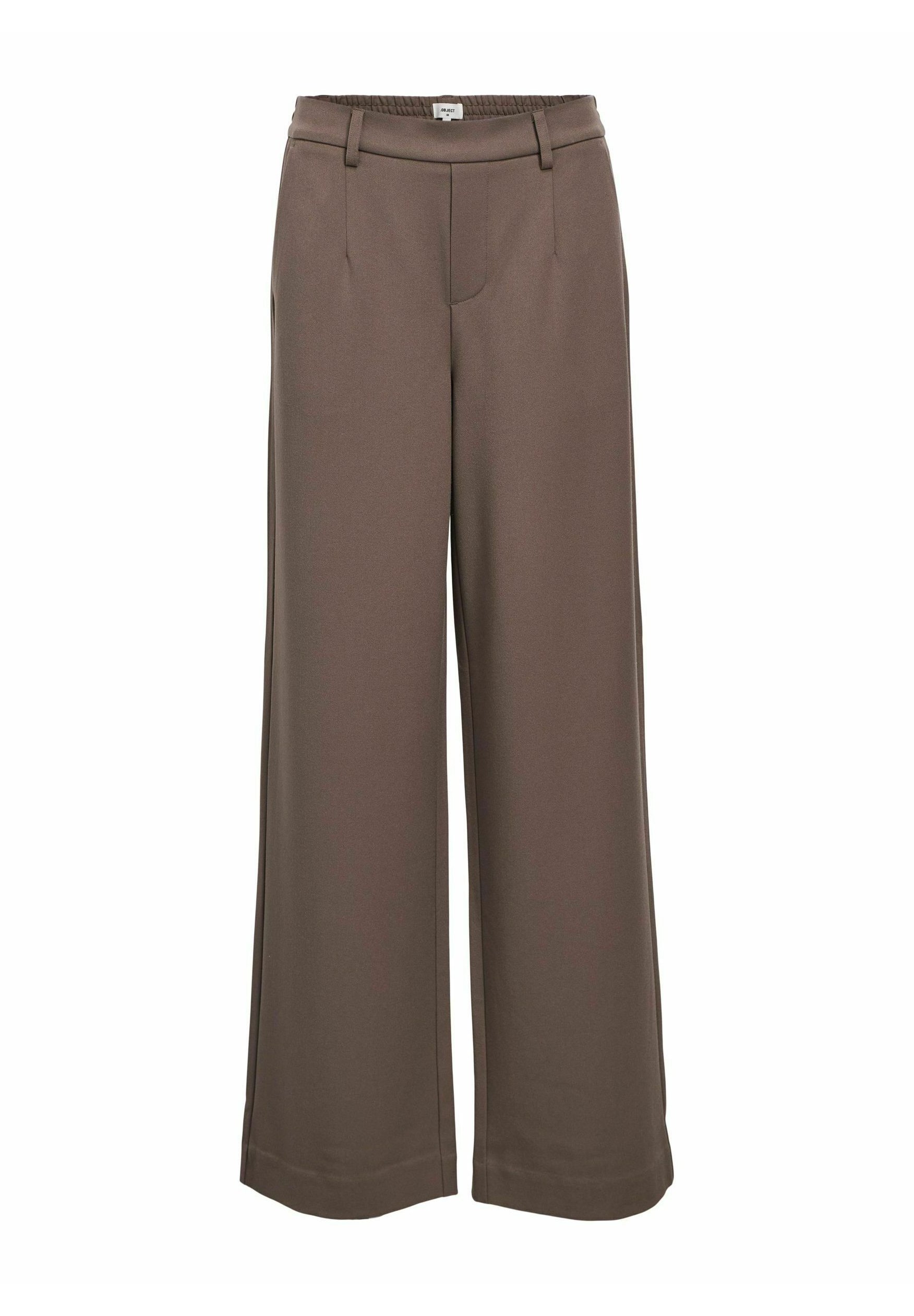 OBJECT Damen Objlisa Wide Pant Stoffhose – Lässige Weite Hose Mit Elastischem Bund & Knöchellänge