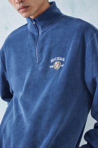 BDG Urban Outfitters EMBROIDERED - Fleece jumper - blue