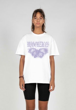 HEAVY-ILLUSION - Print T-shirt - white