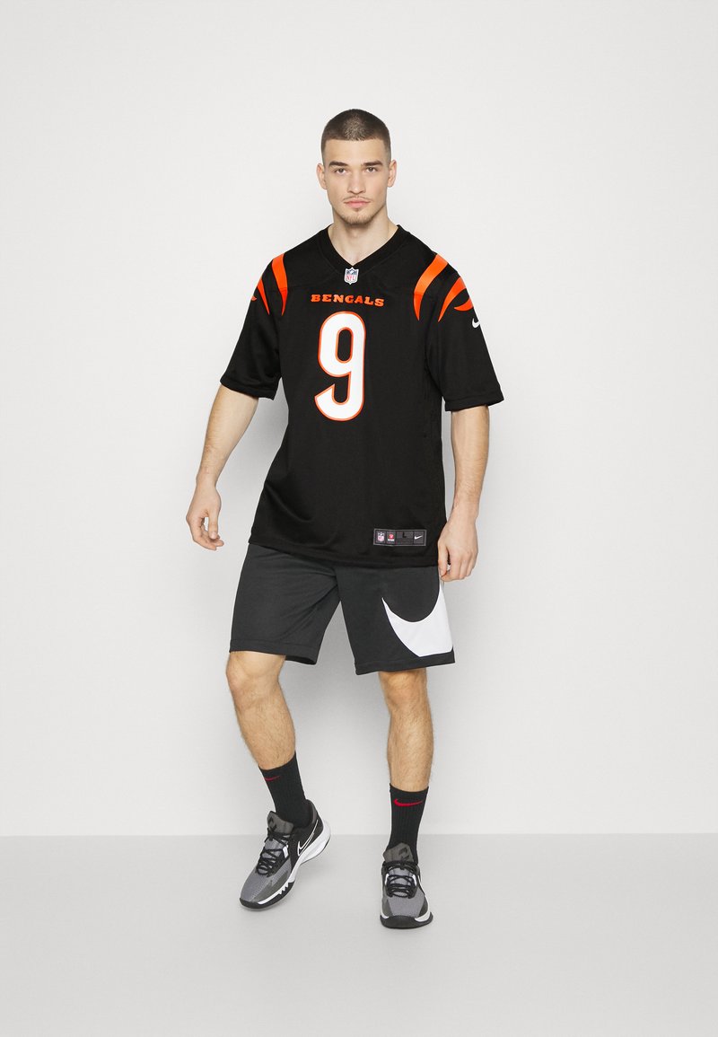 Nike Performance - NFL CINCINNATI BENGALS BURROW 9 GAME TEAM COLOUR UNISEX - Klub merchandise - black, Forstør