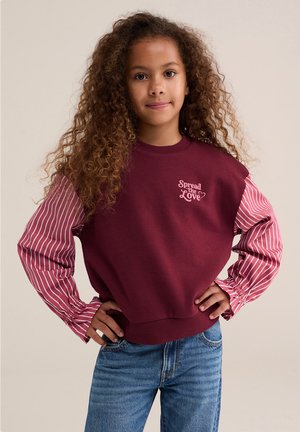 WE Fashion WE FASHION - Sweatshirt - burgundy red