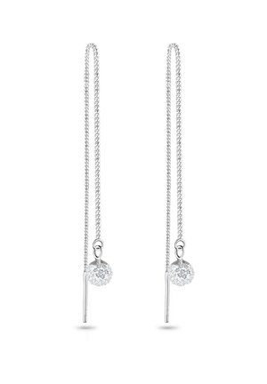 Elli STATEMENT CHAIN - Earrings - silver-coloured