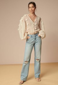 Next V-NECK TUFTY PUFF SLEEVE   - Bluse - cream