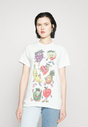 HAPPY FRUIT - T-shirt con stampa - white