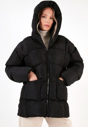 LOOSE FIT - Winter coat - black