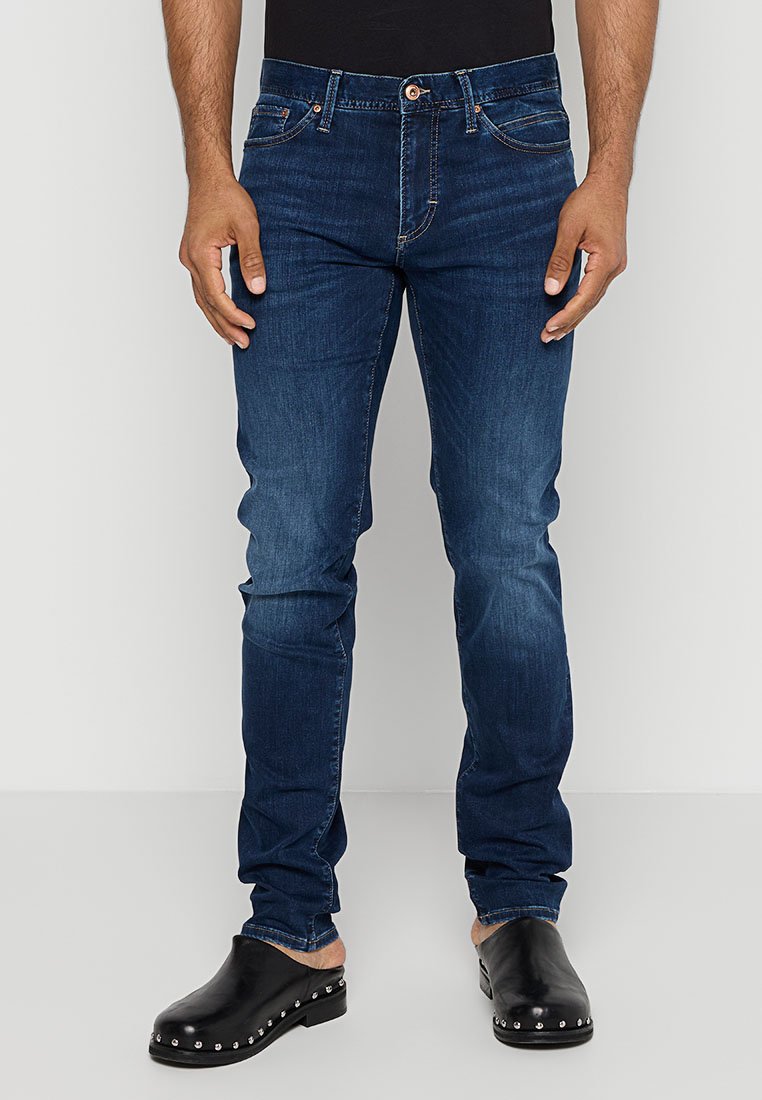 Bison Slim fit jeans blauw