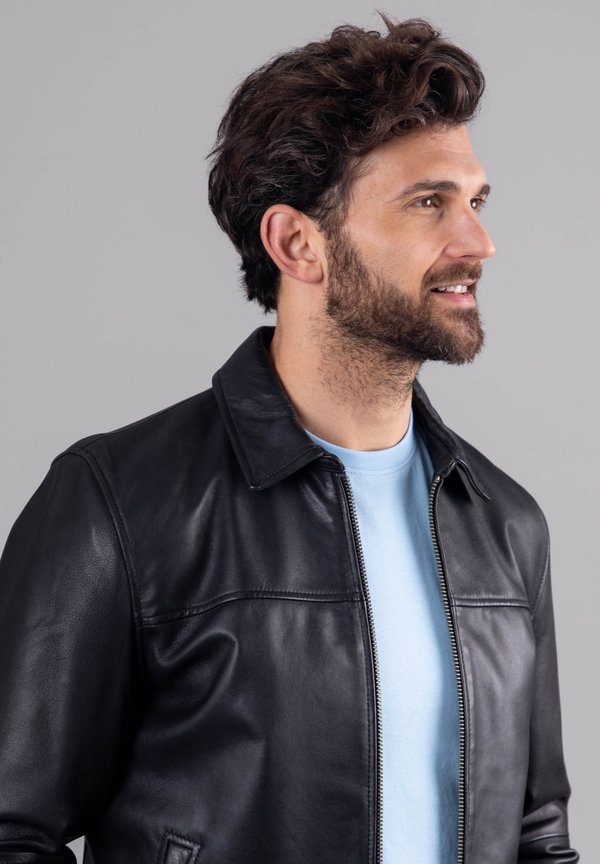 COLLARED RENWICK - Leather jacket4