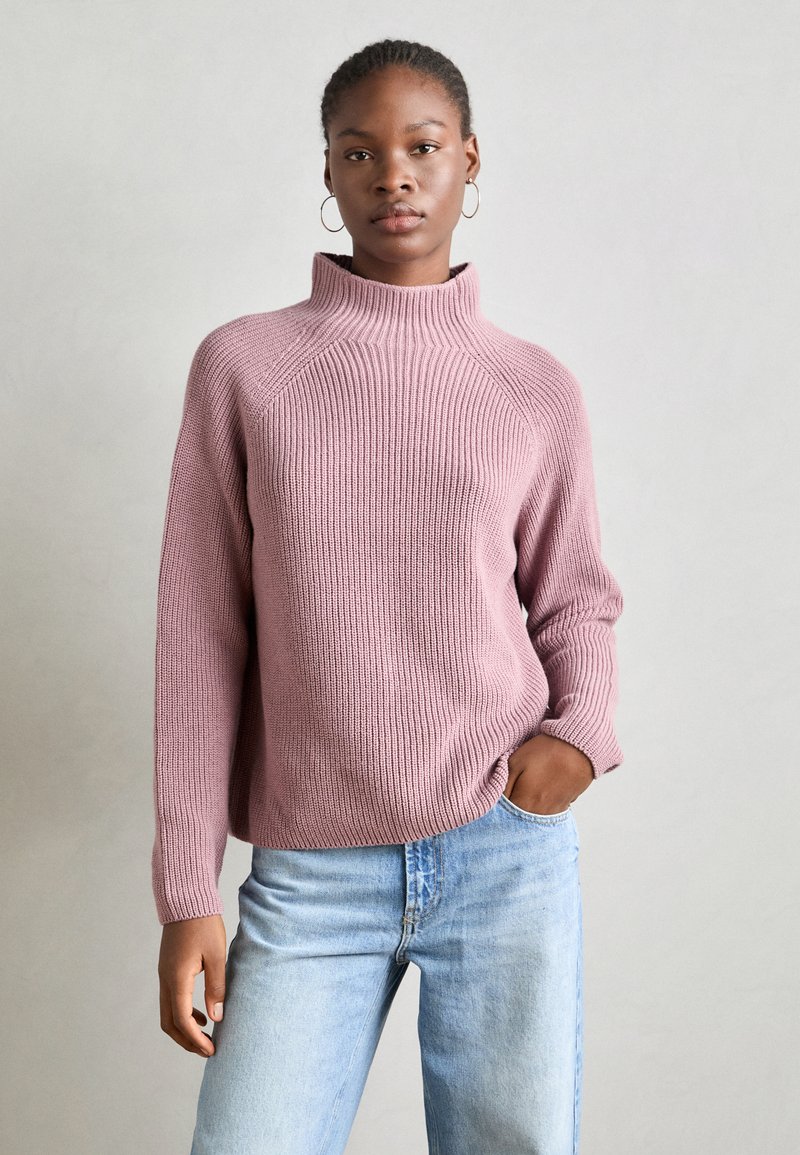 Marc O'Polo - LONGSLEEVE STAND UP COLLAR - Džemper - dark mauve, Suurenda