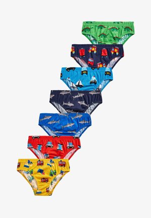 MULTI 7 PACK NURSERY PRINT BRIEFS (1.5-10YRS) - Braguitas - blue