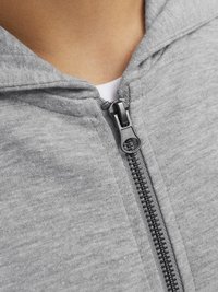 Jack & Jones Junior Homme JJEBASIC Sweat Zip Hood Noos JR Pull Cardigan, Black/, 128