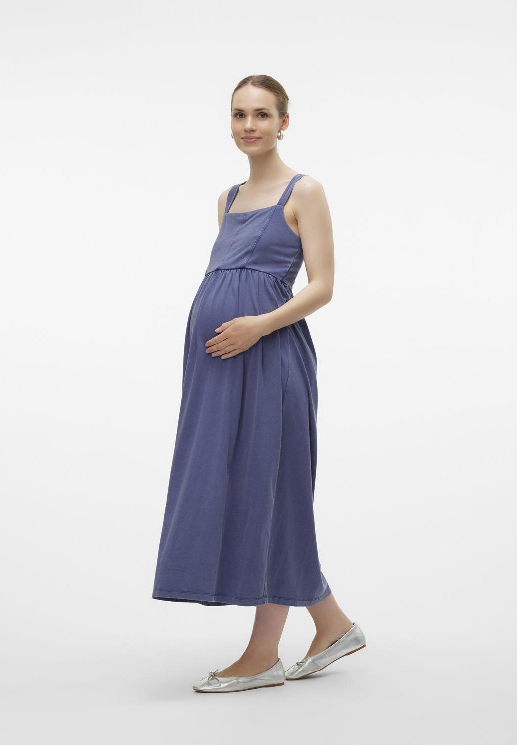 princess polly baby blue dress Buy Seraphine Maternity Blue Midi Dress from Next Jordan main image 0