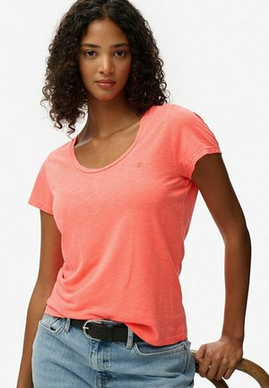 STUDIOS SCOOP NECK - T-shirt basic - volcanic coral