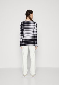 GAP CREW - Topper langermet - navy/white