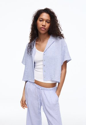 Bershka RUSTIC - Hemdbluse - dark blue