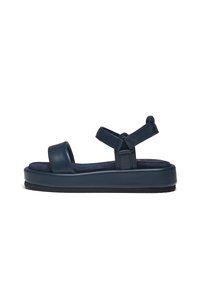 Unselected, navy leather