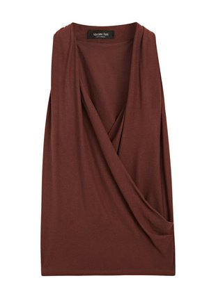 Massimo Dutti, Top - mottled dark red