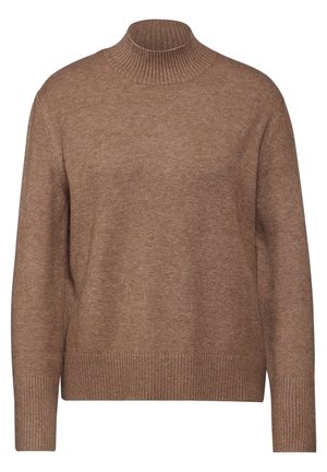 MIT STEHKRAGEN - Maglione - braun