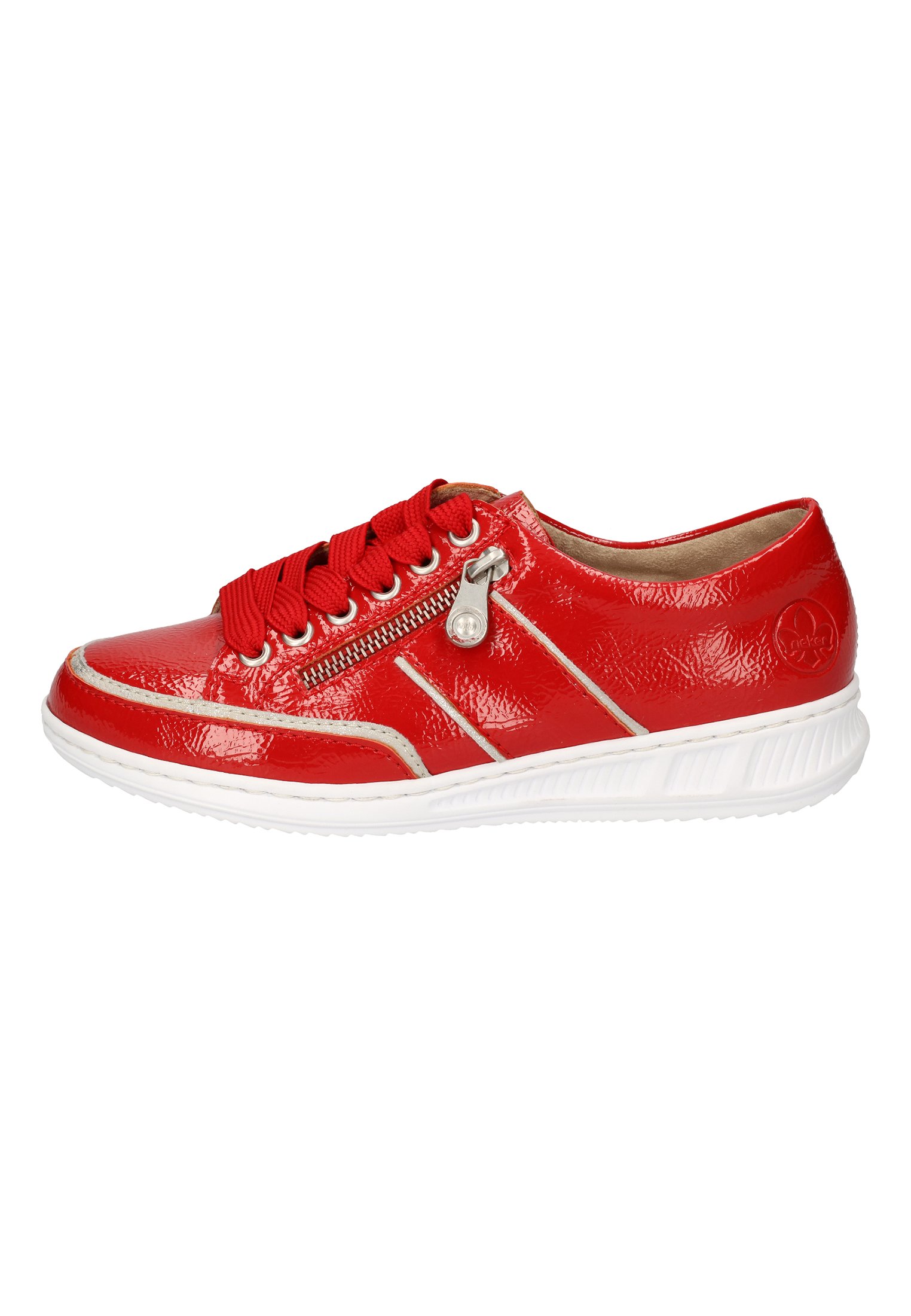 Rieker Sneakers laag - flamme/fog-silver 33/Rood - Zalando.nl