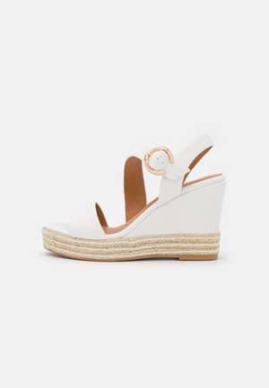 Sandali con plateau - blanc