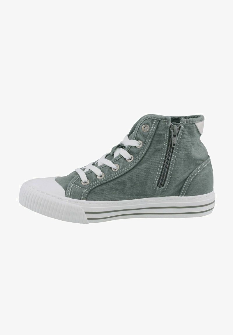 Mustang DAMEN CANVAS - High-top trainers - grün