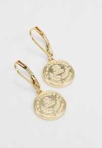 Lauren Ralph Lauren COIN LOGO DROP - Náušnice - gold-coloured