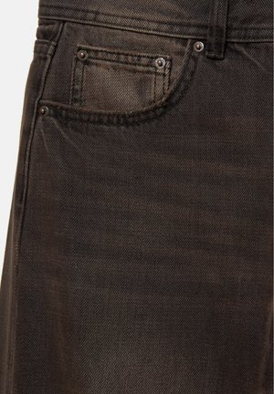 PULL&BEAR, LOW-RISE STRAIGHT-LEG - JEANS - Jean droit - dark brown
