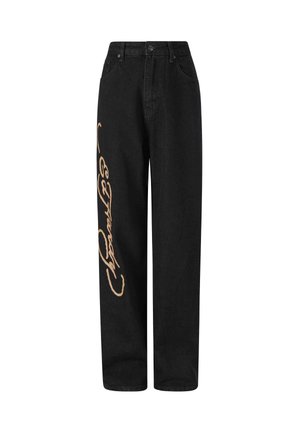 Ed Hardy KILL SLOWLY RELAXED  - Straight leg -farkut - black