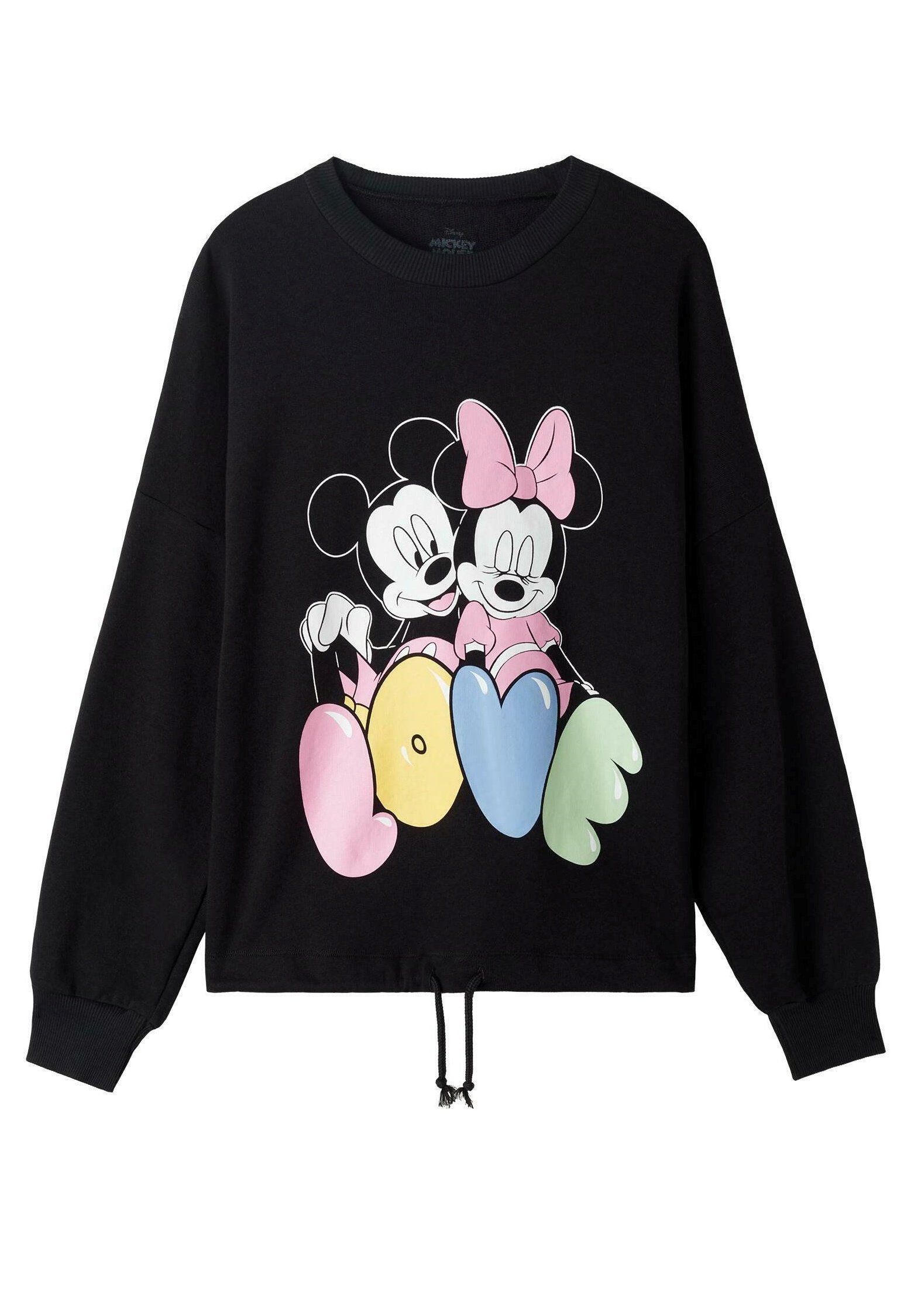 Tezenis DISNEY MICKEY MINNIE - Sudadera - schwarz/black mickey mouse love  print/negro - Zalando.es