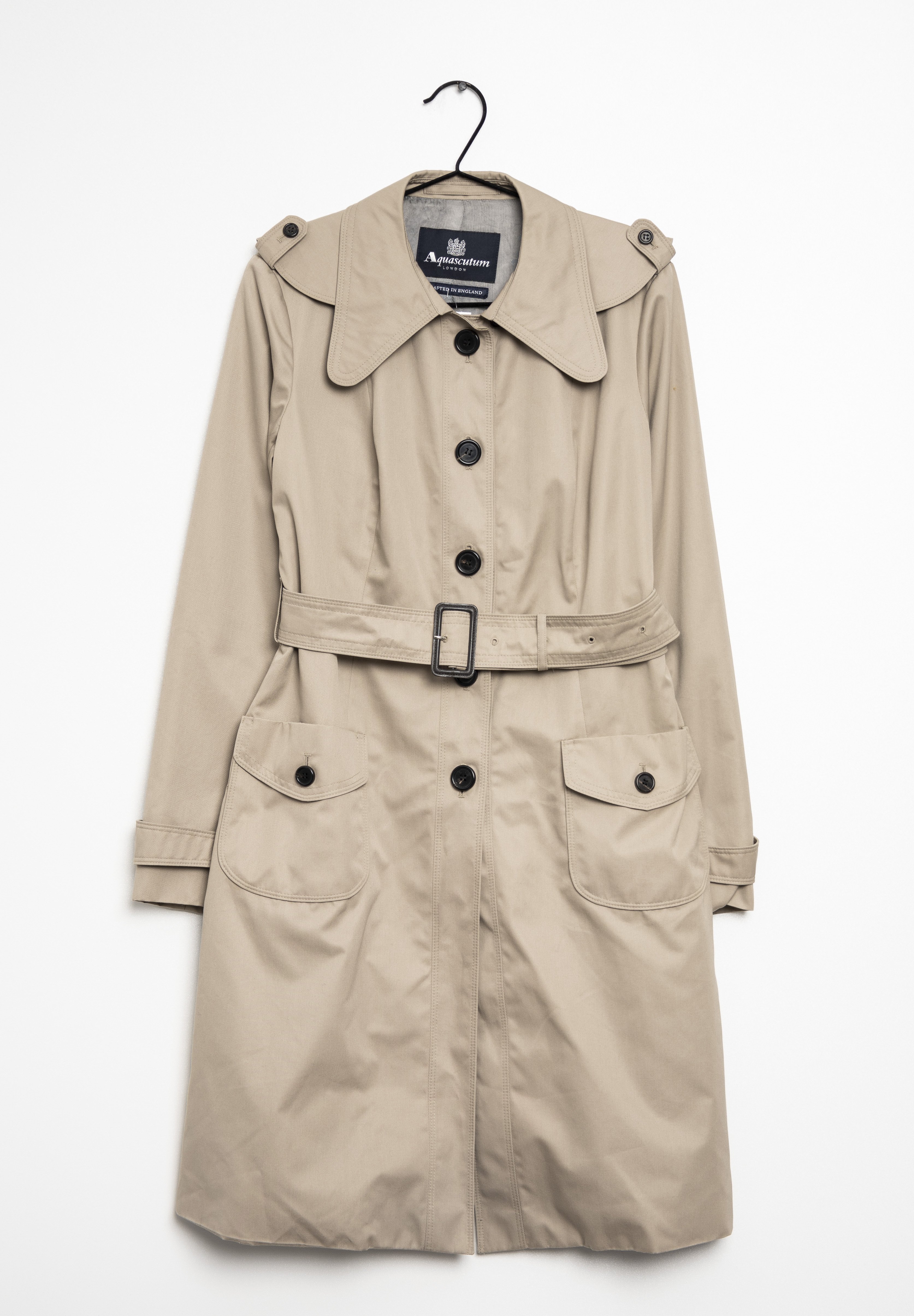 ジャケット・アウター 80s Aquascutum Hyper Long Trench Coat Aquascutum Trench Coat Vintage 80s Black Check Nylon Resin